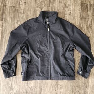 London Fog Mens Vintage Navy Blue Jacket Size Large